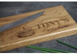 personalised welsh oak chopping board 150x400